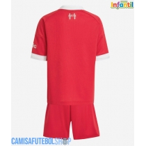 Camisa de time de futebol Liverpool Replicas 1º Equipamento Infantil 2025-26 Manga Curta (+ Calças curtas)